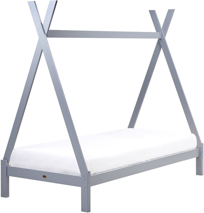 DEVAY - Kinderbed - Grijs - 90 x 200 cm - Grenenhout