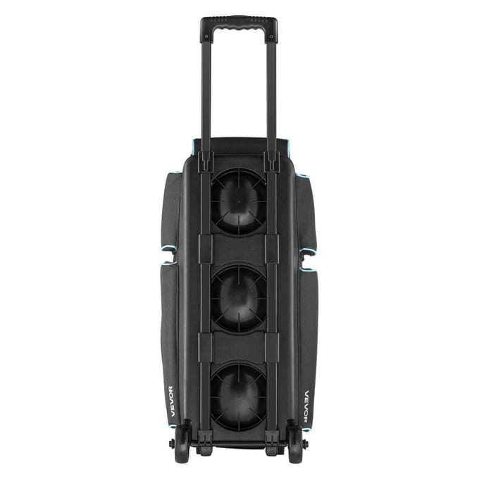 Sac de Bowling 3 Boules avec Roues Double Rouleur Sac de Bowling Compartiment à Chaussures