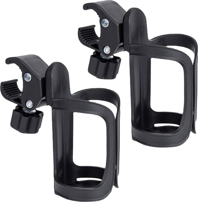 2-delige verstelbare rolstoel waterbekerhouder - universeel voor fiets kinderwagen loopband .