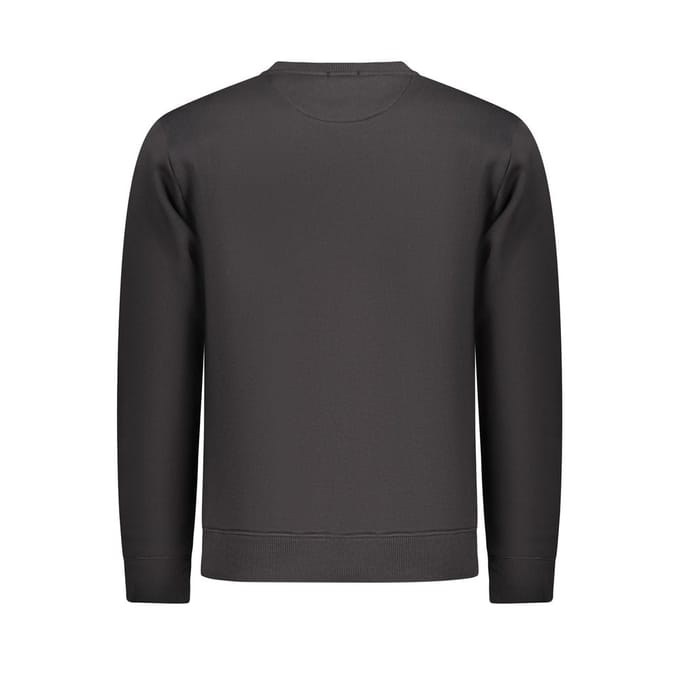 Coveri Bewegende Zwarte Katoenen Herensweater