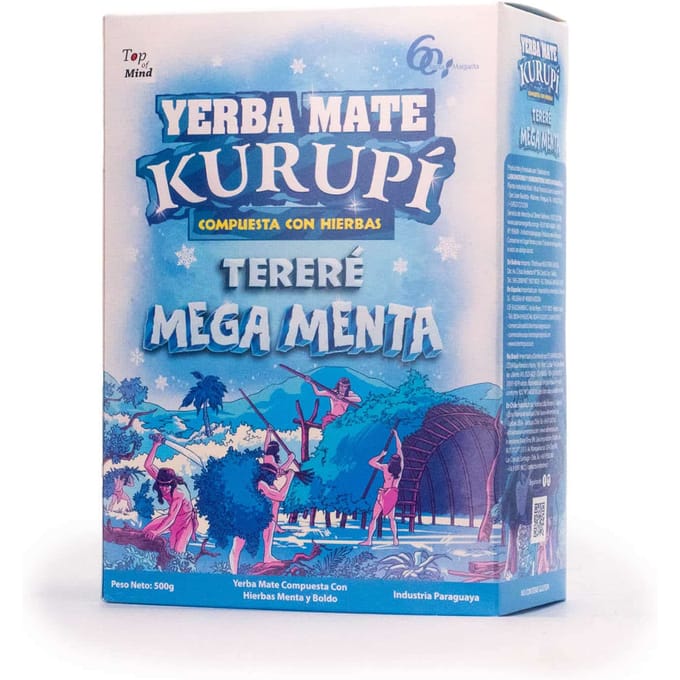 Yerba mate kurupí tereré mega munt 500 g