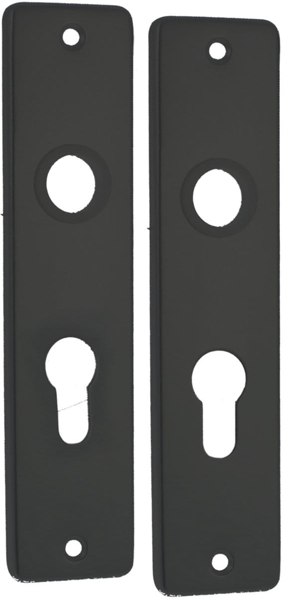 Kortschild pc55 â€“ aluminium â€“ zwart
