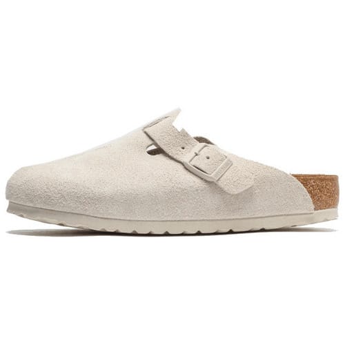 Slippers BIRKENSTOCK Boston Suede Antique White
