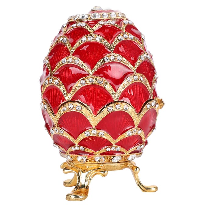 Geëmailleerde Eieren Paasei Knutselen Verguld Emaille Beschilderde Metalen Ornamenten Huisdecoratie red