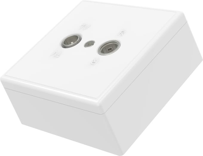 Hama Antenne-eindcontactdoos, 75 Ohm, opbouw