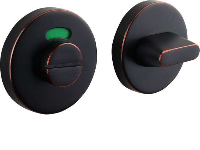 Lavuzo WC-sluiting Rozet Rond Zwart/Brons | Per set