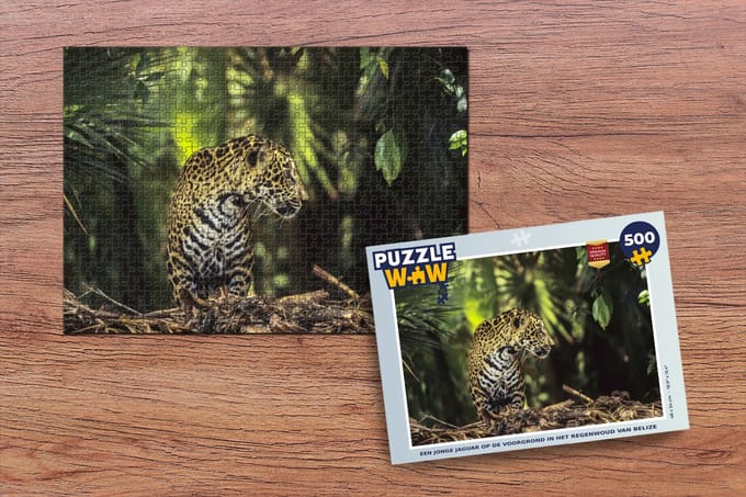 Puzzel Jaguar - Jungle - Natuur - Legpuzzel - Puzzel 500 stukjes