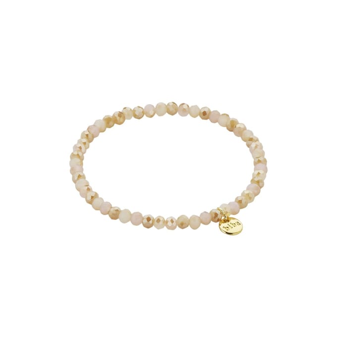 Biba Kralen Armband Roze/Beige | 4 mm