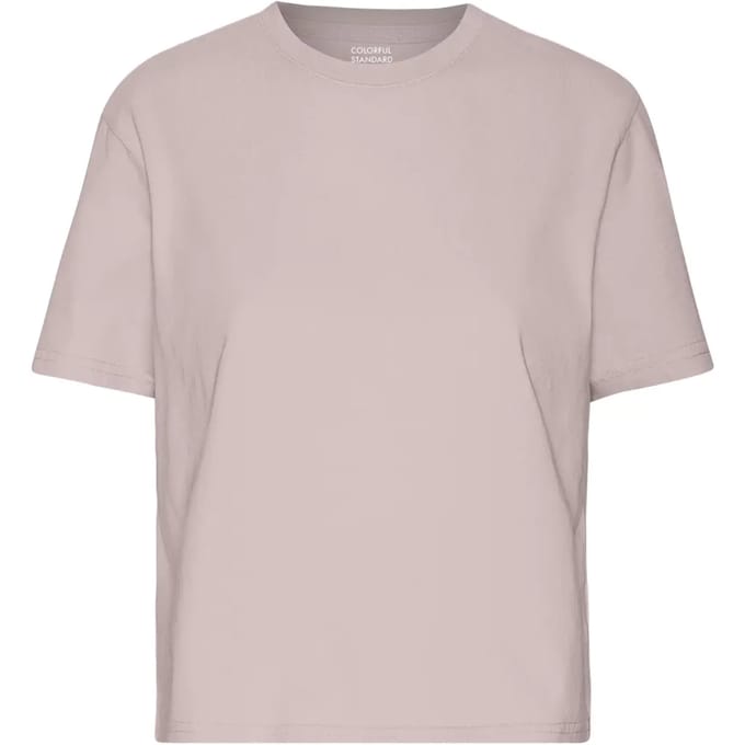 Dames-T-shirt Colorful Standard Organic Boxy faded pink