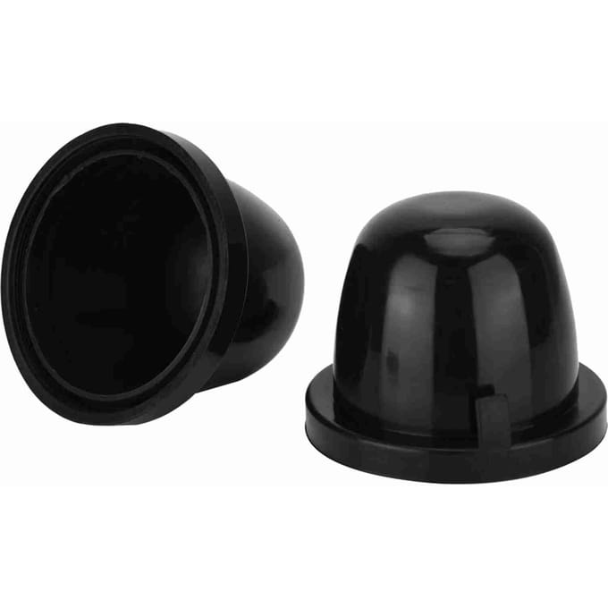 2 Stuks 85mm Zwarte Rubberen Auto LED Koplamp Stofkap Behuizing Afdichtdop Waterdicht black