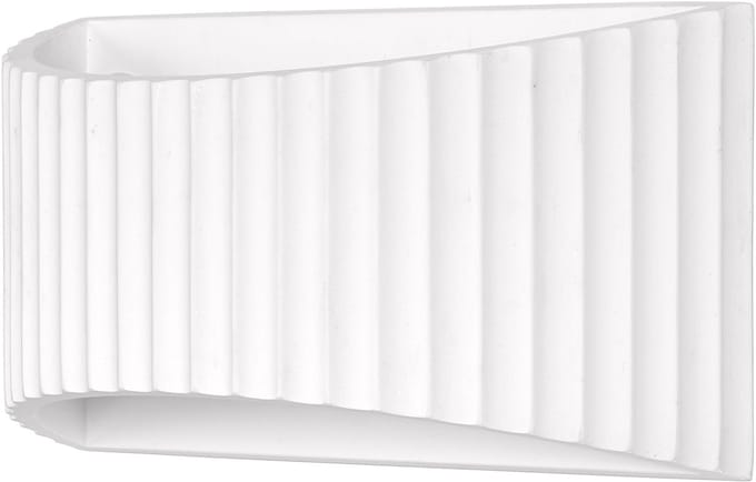 OSRAM Decor Plaster Band Platte decoratieve wandlamp van gips, 290 mm, met E27 fitting, IP20, wit