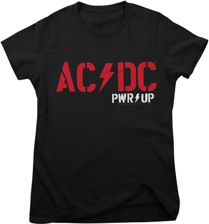 AC/DC Dames-T-shirt Pwr Up Girly PS-5-ACDC014-H96-9