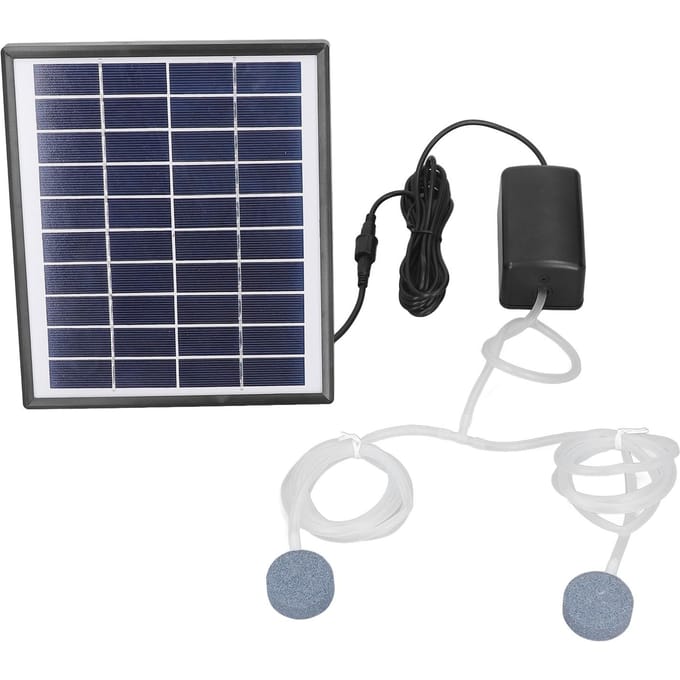 10V 6W DC Micro Zonnevijverpomp Verstelbaar Zonnepaneel Fontein Luchtpomp Kit met Belsteen