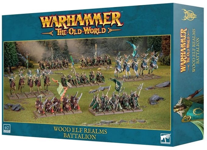 Beeldje Games Workshop Warhammer ToW - Royaumes Elfes Sylvains : Bataillon