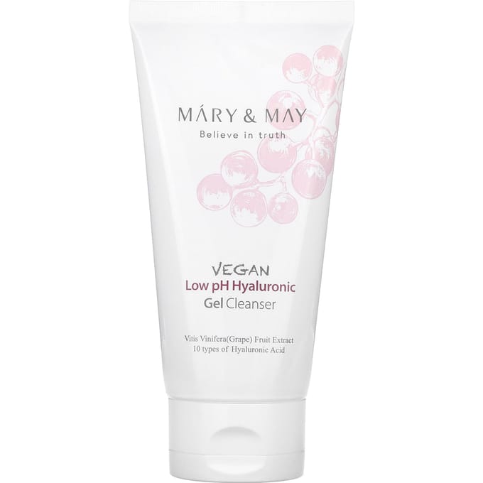 Mary & May, Nettoyant Hyaluronique Végétalien Doucement Acide, 5,07 fl oz (150 ml) white