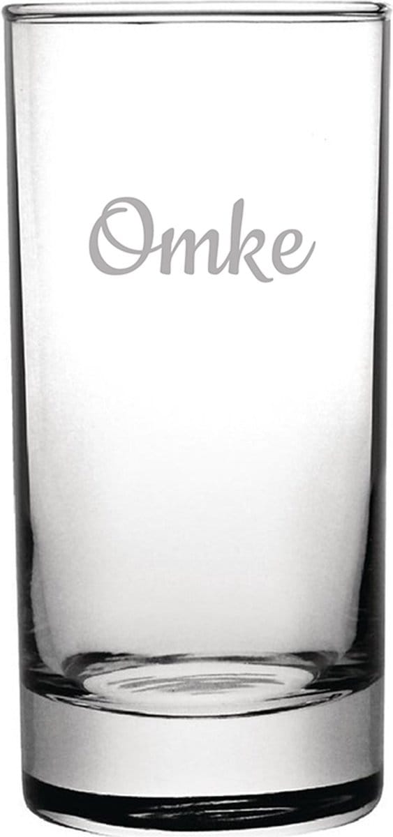 Gegraveerde longdrinkglas 28,5cl Omke