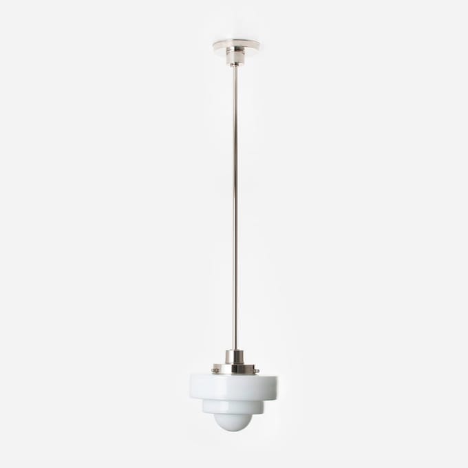 Hanglamp Lorm 20's Nikkel - Art Deco Trade