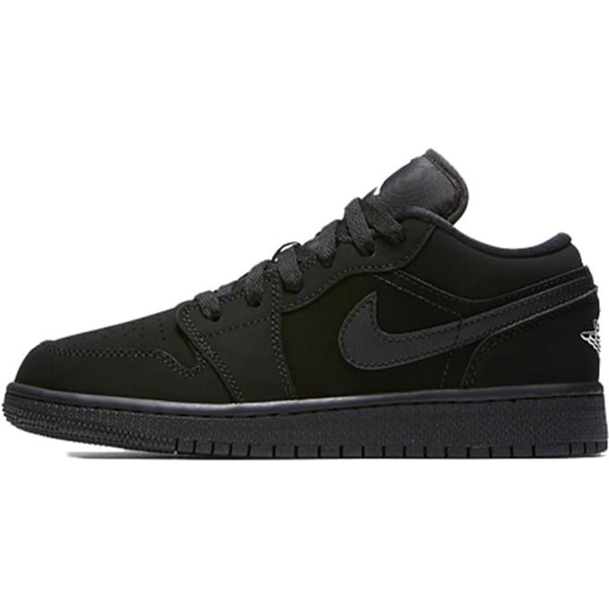 Jordan 1 Retro Low GS Triple Black 553560-019 37.5