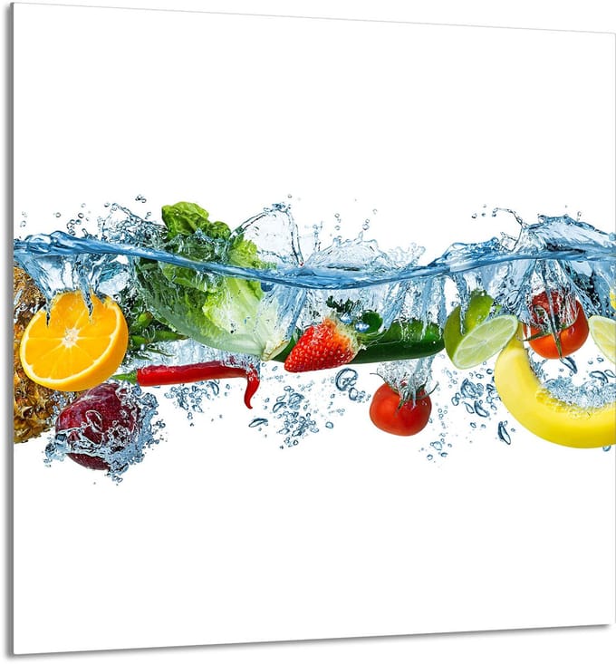 TMK ArtDeko - Keuken Glasplaat - 60x65 cm - Owoce