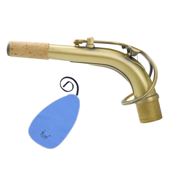 B65 Altsaxofoon Sax Bend Neck Messing E-flat Altsaxofoon Elbow 24.5mm Nozzle met Professionele groen
