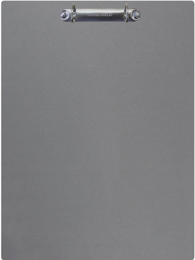 Magnetisch klembord A4 incl. ringband (staand) - Grijs