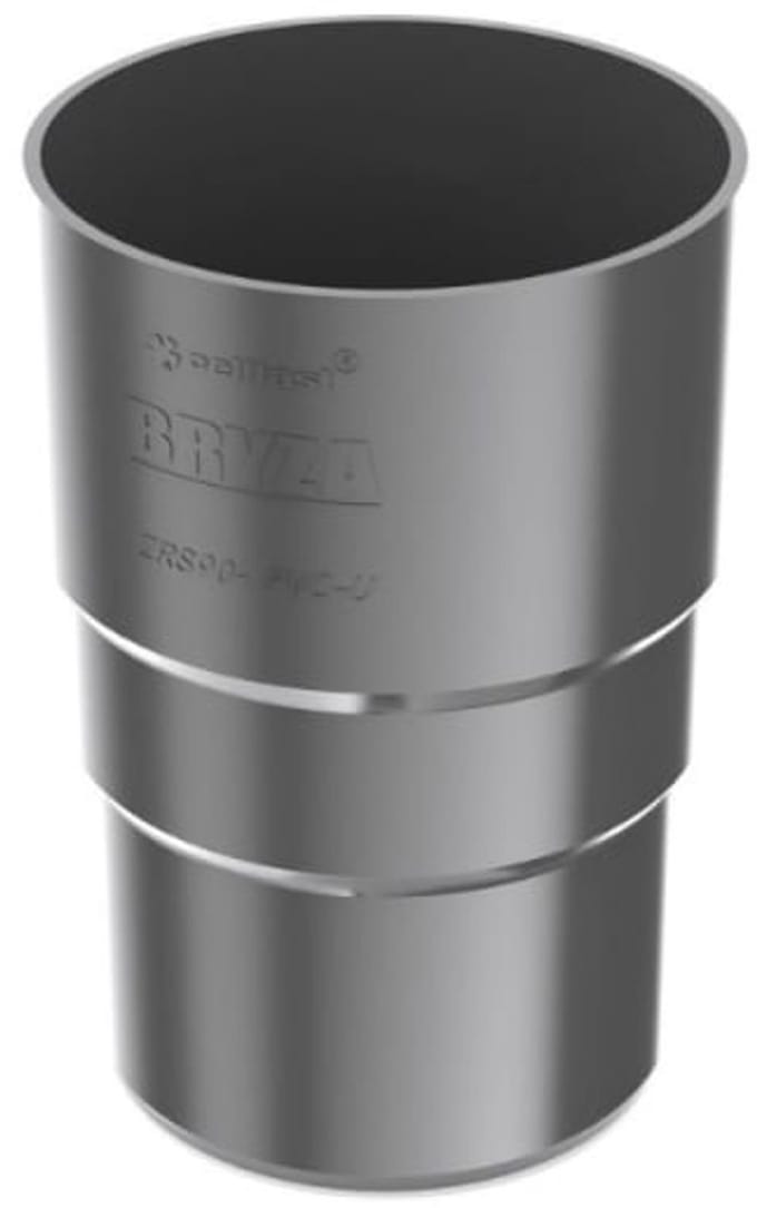 Regenpijp Verbinder Grafiet - Systeem 90 Koppeling