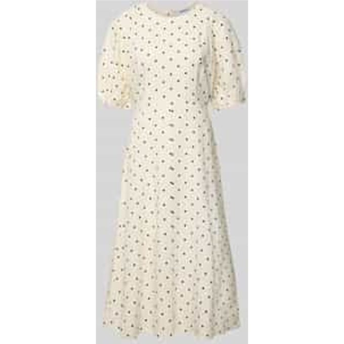 Midijurk van viscoses mix in allover-look