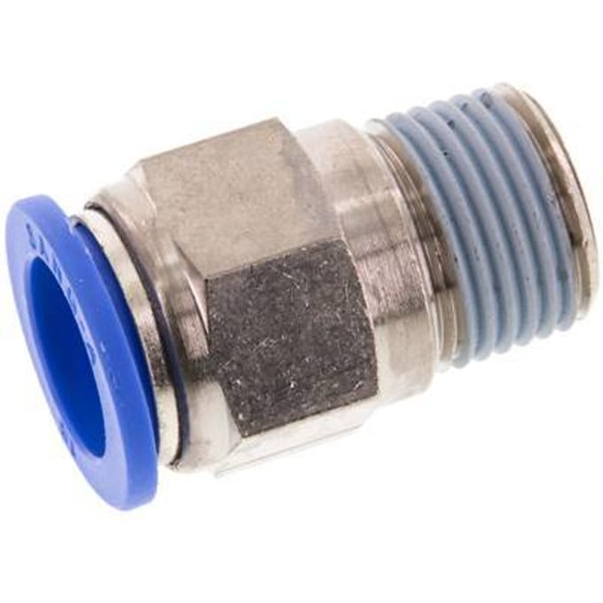 16mm x R1/2'' Messing/PA 66 Insteekfitting Buitendraad NBR