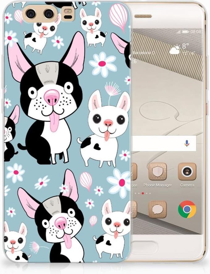 Huawei P10 Plus TPU Hoesje Hondjes