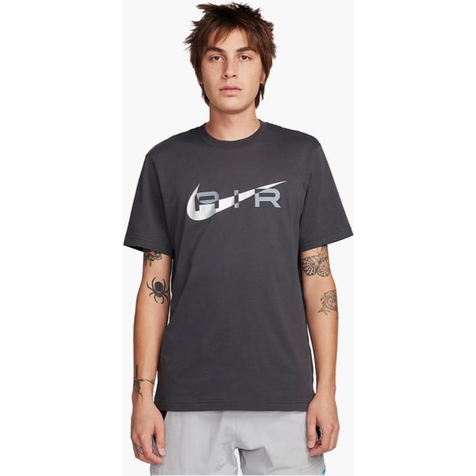 Nike Air Heren Grafisch T Shirt in Charcoal