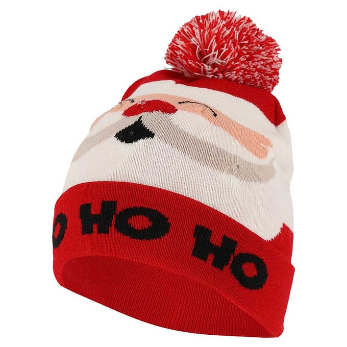 Kerstmuts kinderen - Multi Rood - One Size - kerstmuts met lichtjes - kerstmutsen - kerstmuts peuter - kerstmuts kinderen met licht