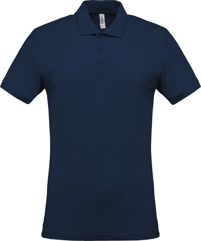 Kariban Piqué-herenpolo korte mouwen K254 - Navy - L