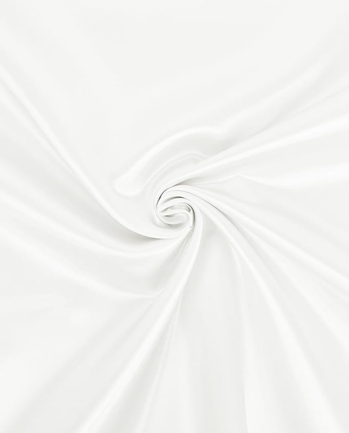 Satijn Duchesse Stof Effen - Wit 050 - 1 Meter