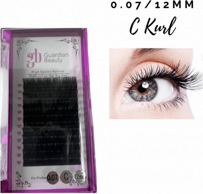 Guardian Beauty Wimpers Extensions - 12mm - 0.07 C Krul
