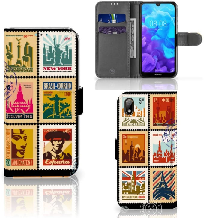 Huawei Y5 (2019) Flip Cover Postzegels