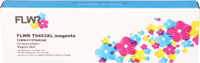 FLWR - Inktcartridge / T9453XL / Magenta - Geschikt voor Epson