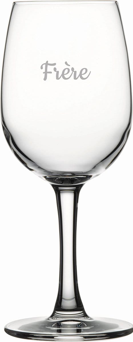 Witte wijnglas gegraveerd - 26cl - Frere