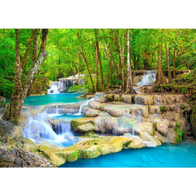 Enjoy Puzzel 1000 Stukken - Erawan Waterval, Thailand