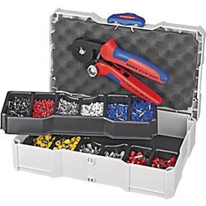 Knipex 97 90 09 Krimptang Adereindhulzen 0.08 tot 10 mm² Incl. assortiment adereindhulzen in koffer