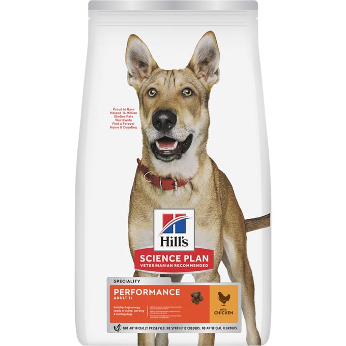 2x14kg Adult Adult Performance Medium met Kip Hill's Science Plan Hondenvoer
