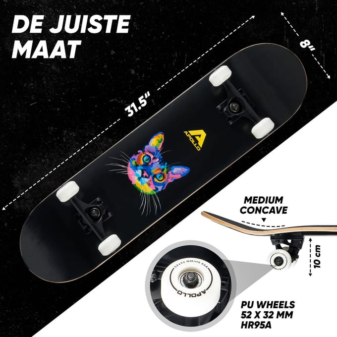 Apollo Skateboard kinderen en volwassenen Cat Board