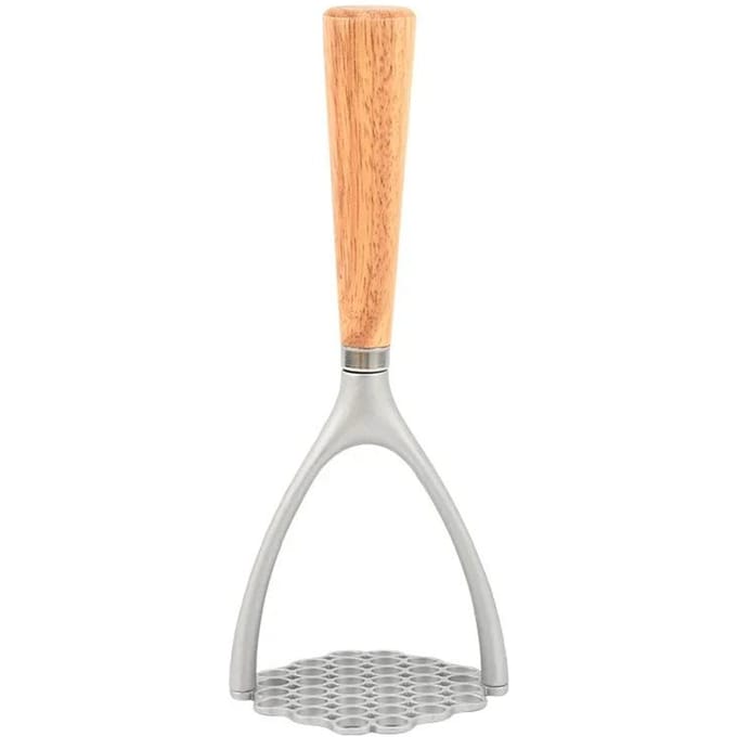 Handmatige aardappelstamper, vlees- en aardappelpers, garde, voedselsnijder, crusher, keukengadgets, multifunctionele knoflookstamper beige