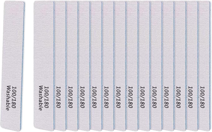 15x Professionele Dubbelzijdige Nagelvijlen - 100/180 Grit - Herbruikbaar