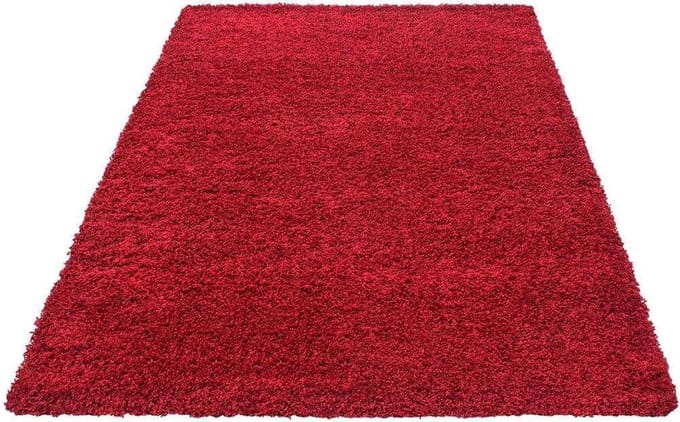 Hoogpolig vloerkleed Life - rood - 100x200 cm