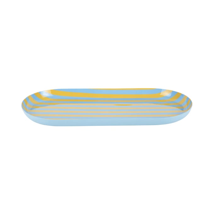 Present Time Dienblad Animado Oval Large - Goudgeel - 38x18x2.5cm - Modern