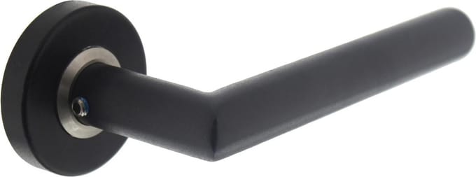 Intersteel Deurkruk Jura op rozet mat zwart