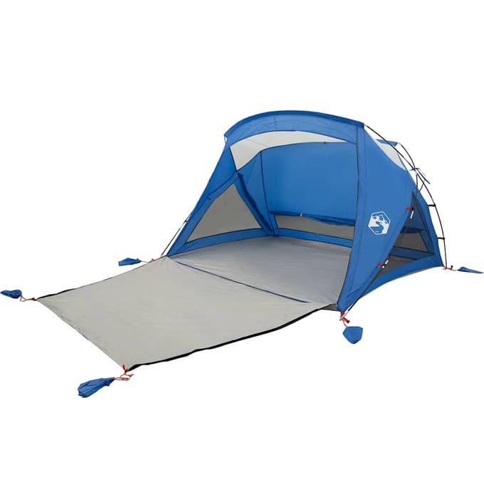 vidaXL - Strandtent - 2-persoons - waterdicht - azuurblauw