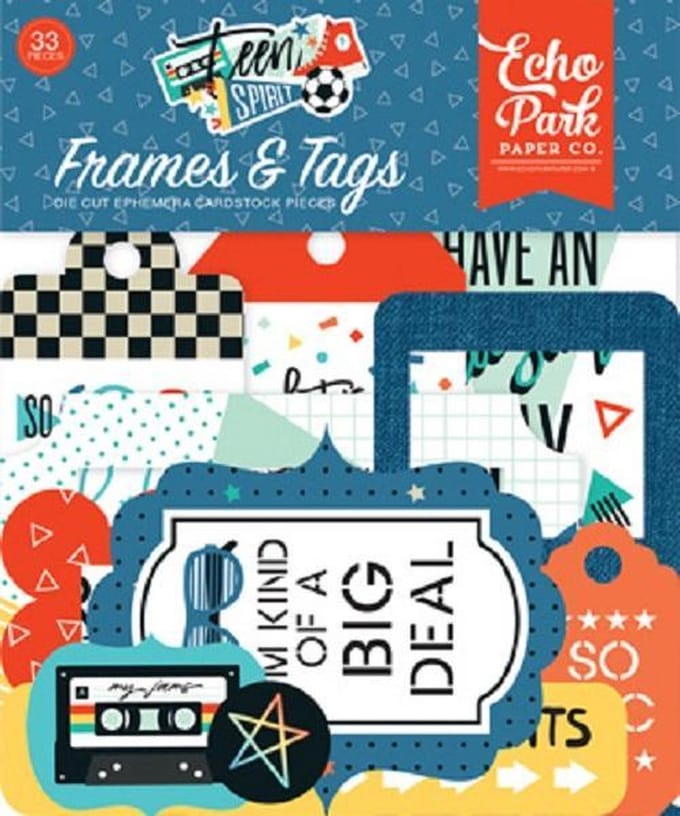 Echo Park: Teen Spirit Boy Frames & Tags (TSB185025)
