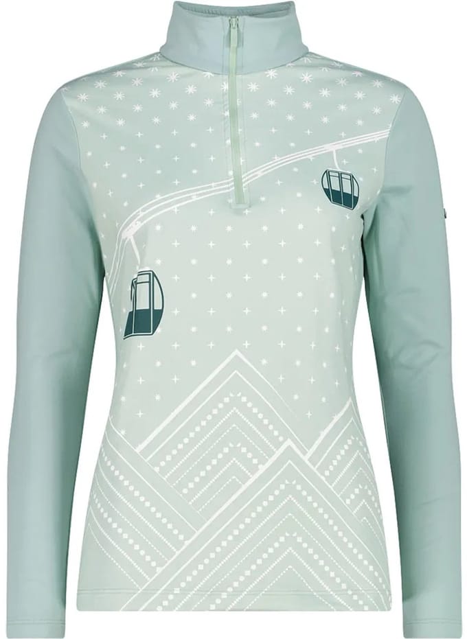 Cmp 35l0496 Sweatshirt Met Halve Rits Groen M Vrouw