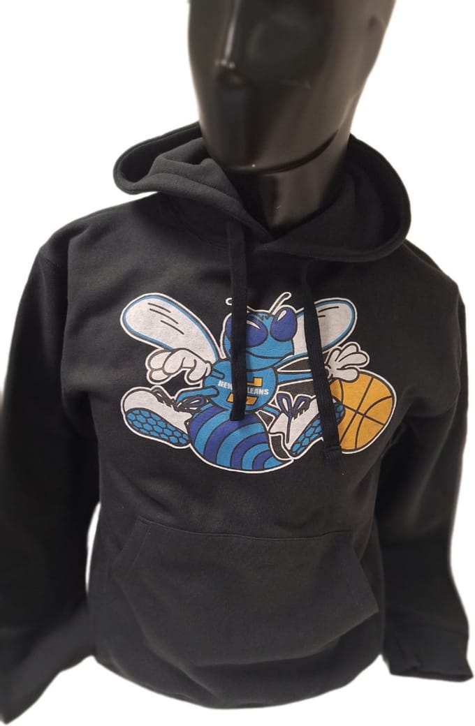 NEW ORLEANS HORNETS- HOOD-BLACK-S